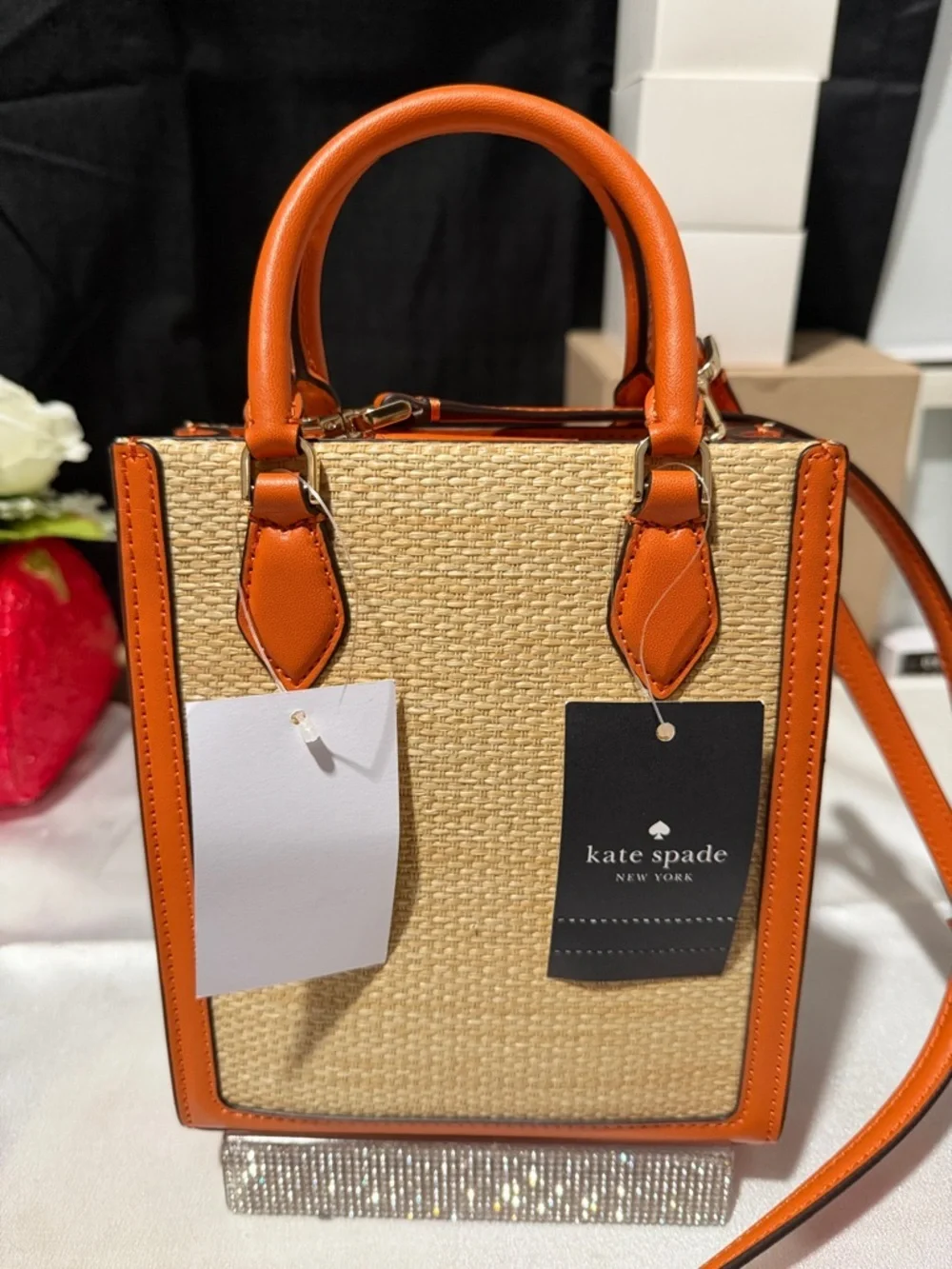 Kate Spade Mini Ellie Orange crossbody bag